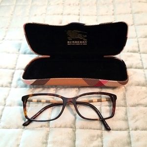 Burberry eyeglass frames and case